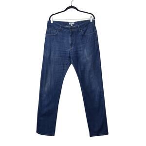 Peter Miller Vintage Wash Straight Leg Jeans Dark Blue Stretch 33x33 Tailored
